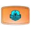 Faux Leather Engravable Patch - Curved Rectangle Thumbnail
