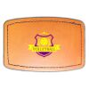 Faux Leather Engravable Patch - Curved Rectangle Thumbnail