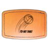 Faux Leather Engravable Patch - Curved Rectangle Thumbnail