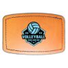 Faux Leather Engravable Patch - Curved Rectangle Thumbnail