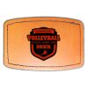 Faux Leather Engravable Patch - Curved Rectangle Thumbnail