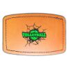 Faux Leather Engravable Patch - Curved Rectangle Thumbnail
