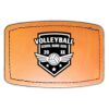Faux Leather Engravable Patch - Curved Rectangle Thumbnail