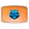 Faux Leather Engravable Patch - Curved Rectangle Thumbnail