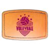 Faux Leather Engravable Patch - Curved Rectangle Thumbnail