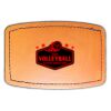 Faux Leather Engravable Patch - Curved Rectangle Thumbnail