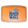 Faux Leather Engravable Patch - Curved Rectangle Thumbnail