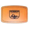 Faux Leather Engravable Patch - Curved Rectangle Thumbnail