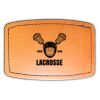 Faux Leather Engravable Patch - Curved Rectangle Thumbnail