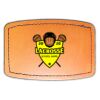 Faux Leather Engravable Patch - Curved Rectangle Thumbnail