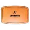 Faux Leather Engravable Patch - Curved Rectangle Thumbnail