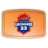 Faux Leather Engravable Patch - Curved Rectangle Thumbnail