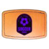 Faux Leather Engravable Patch - Curved Rectangle Thumbnail