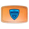 Faux Leather Engravable Patch - Curved Rectangle Thumbnail