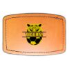 Faux Leather Engravable Patch - Curved Rectangle Thumbnail