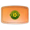 Faux Leather Engravable Patch - Curved Rectangle Thumbnail