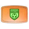 Faux Leather Engravable Patch - Curved Rectangle Thumbnail