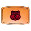 Faux Leather Engravable Patch - Curved Rectangle Thumbnail