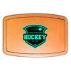 Faux Leather Engravable Patch - Curved Rectangle Thumbnail