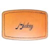 Faux Leather Engravable Patch - Curved Rectangle Thumbnail