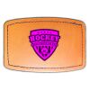 Faux Leather Engravable Patch - Curved Rectangle Thumbnail