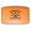 Faux Leather Engravable Patch - Curved Rectangle Thumbnail