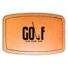 Faux Leather Engravable Patch - Curved Rectangle Thumbnail