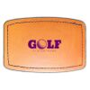 Faux Leather Engravable Patch - Curved Rectangle Thumbnail