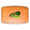 Faux Leather Engravable Patch - Curved Rectangle Thumbnail