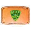 Faux Leather Engravable Patch - Curved Rectangle Thumbnail