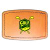 Faux Leather Engravable Patch - Curved Rectangle Thumbnail