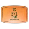 Faux Leather Engravable Patch - Curved Rectangle Thumbnail