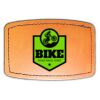 Faux Leather Engravable Patch - Curved Rectangle Thumbnail
