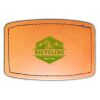 Faux Leather Engravable Patch - Curved Rectangle Thumbnail