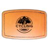 Faux Leather Engravable Patch - Curved Rectangle Thumbnail