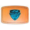 Faux Leather Engravable Patch - Curved Rectangle Thumbnail