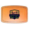 Faux Leather Engravable Patch - Curved Rectangle Thumbnail