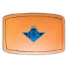 Faux Leather Engravable Patch - Curved Rectangle Thumbnail