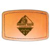 Faux Leather Engravable Patch - Curved Rectangle Thumbnail
