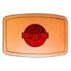 Faux Leather Engravable Patch - Curved Rectangle Thumbnail