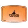 Faux Leather Engravable Patch - Curved Rectangle Thumbnail