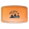 Faux Leather Engravable Patch - Curved Rectangle Thumbnail