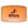 Faux Leather Engravable Patch - Curved Rectangle Thumbnail