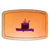Faux Leather Engravable Patch - Curved Rectangle Thumbnail