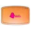 Faux Leather Engravable Patch - Curved Rectangle Thumbnail