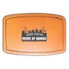 Faux Leather Engravable Patch - Curved Rectangle Thumbnail