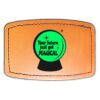 Faux Leather Engravable Patch - Curved Rectangle Thumbnail