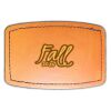 Faux Leather Engravable Patch - Curved Rectangle Thumbnail