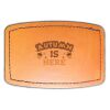 Faux Leather Engravable Patch - Curved Rectangle Thumbnail