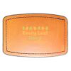 Faux Leather Engravable Patch - Curved Rectangle Thumbnail